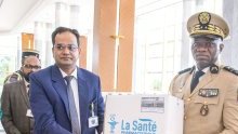 Oligui Nguema réçoit un important don de médicaments de La Santé Pharmaceutique